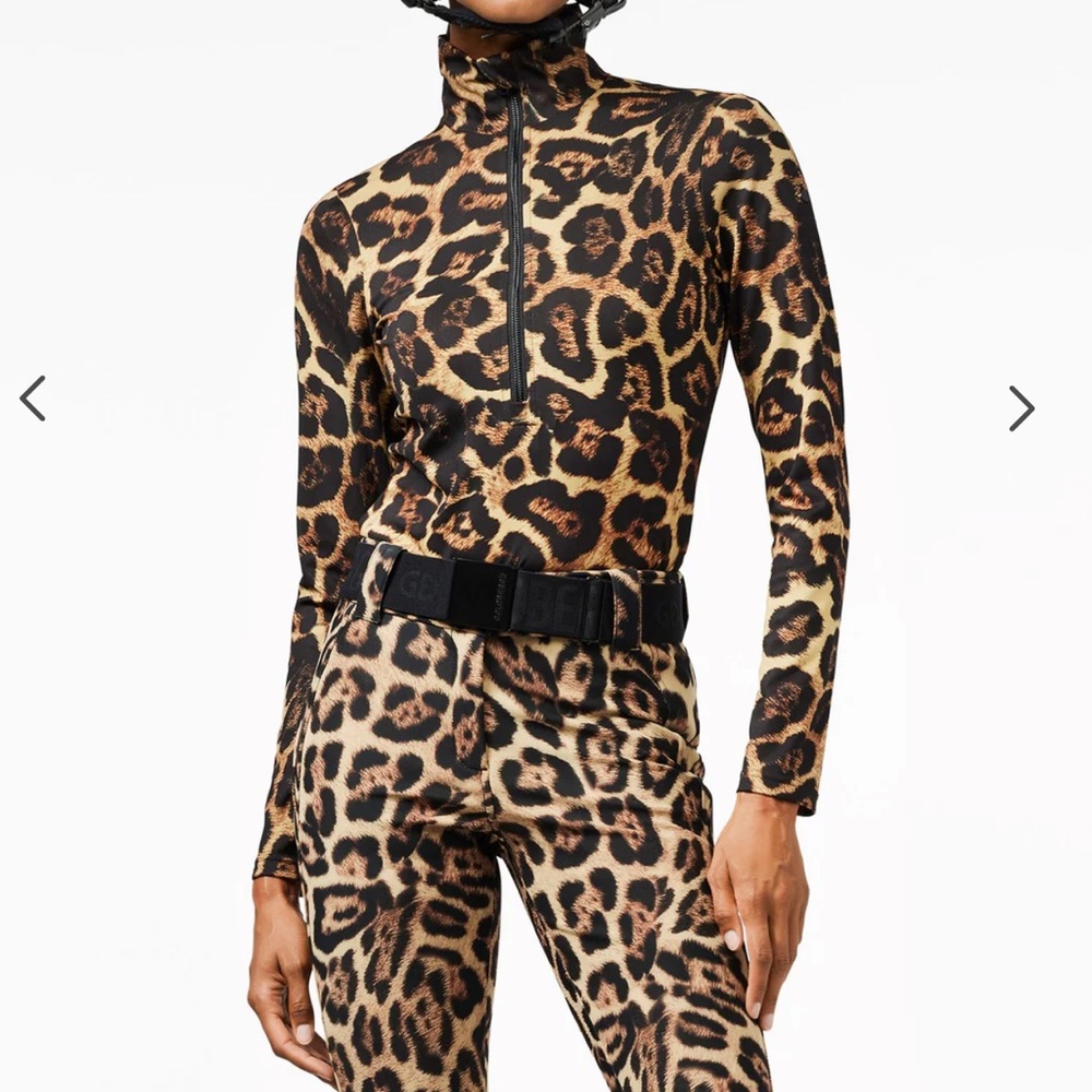Leopard Print Women's ski Top